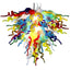 Chihuly Style Blown Glass Chandelier -Murano Style Multi Colors Glass - BeyPan