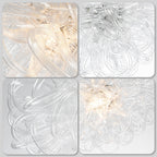 Chihuly Style Luxury Hand Blown Glass Chandelier | Clear Glass Lassos - BeyPan