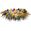 Chihuly Style Multicolor Oval Blown Glass Chandelier – Vibrant Carnival Art Glass Lighting - BeyPan