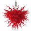 Chihuly Style Red Blown Glass Chandelier – Crimson Bloom Art Glass - BeyPan