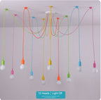 Child's Play Modern Chandelier Multi Colors Wires LED Bulbs - BeyPan