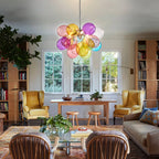 Colorful Blown Glass Bubbled Balloon Chandelier - BeyPan