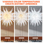 Contemporary Blown Glass Chandelier White Frosted Glass - BeyPan