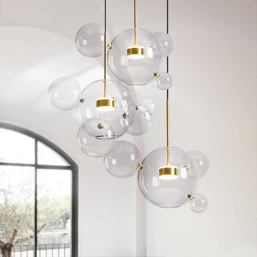 Creative Bubbles Chandelier Cluster Glass Globes - BeyPan Hauptbild