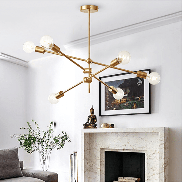 Creative Modern Linear Chandelier For Living Room Bedroom - BeyPan Hauptbild