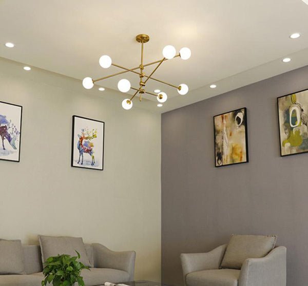 Creative Modern Linear Chandelier For Living Room Bedroom Zweitbild