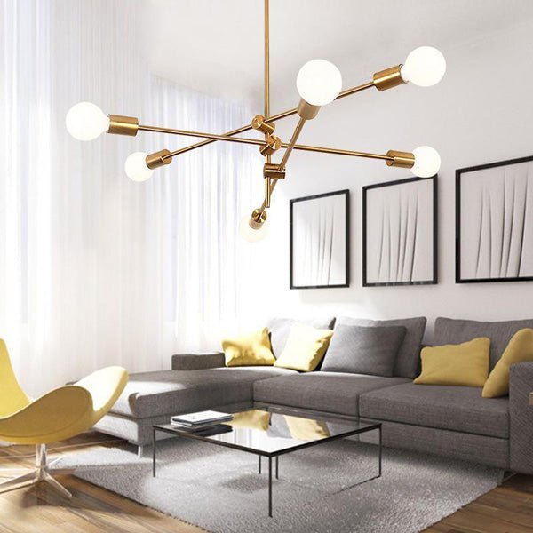 Creative Modern Linear Chandelier For Living Room Bedroom - BeyPan
