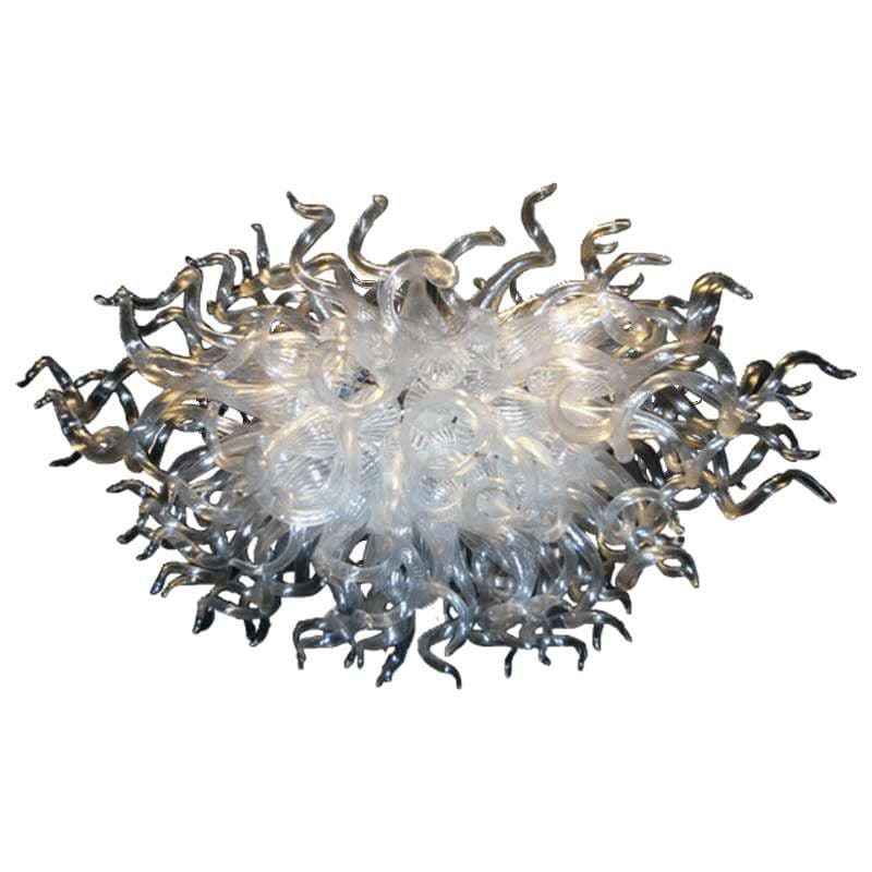 Crystal Cascade Artisan Glass Chandelier - Modern Hand-Blown Clear - BeyPan