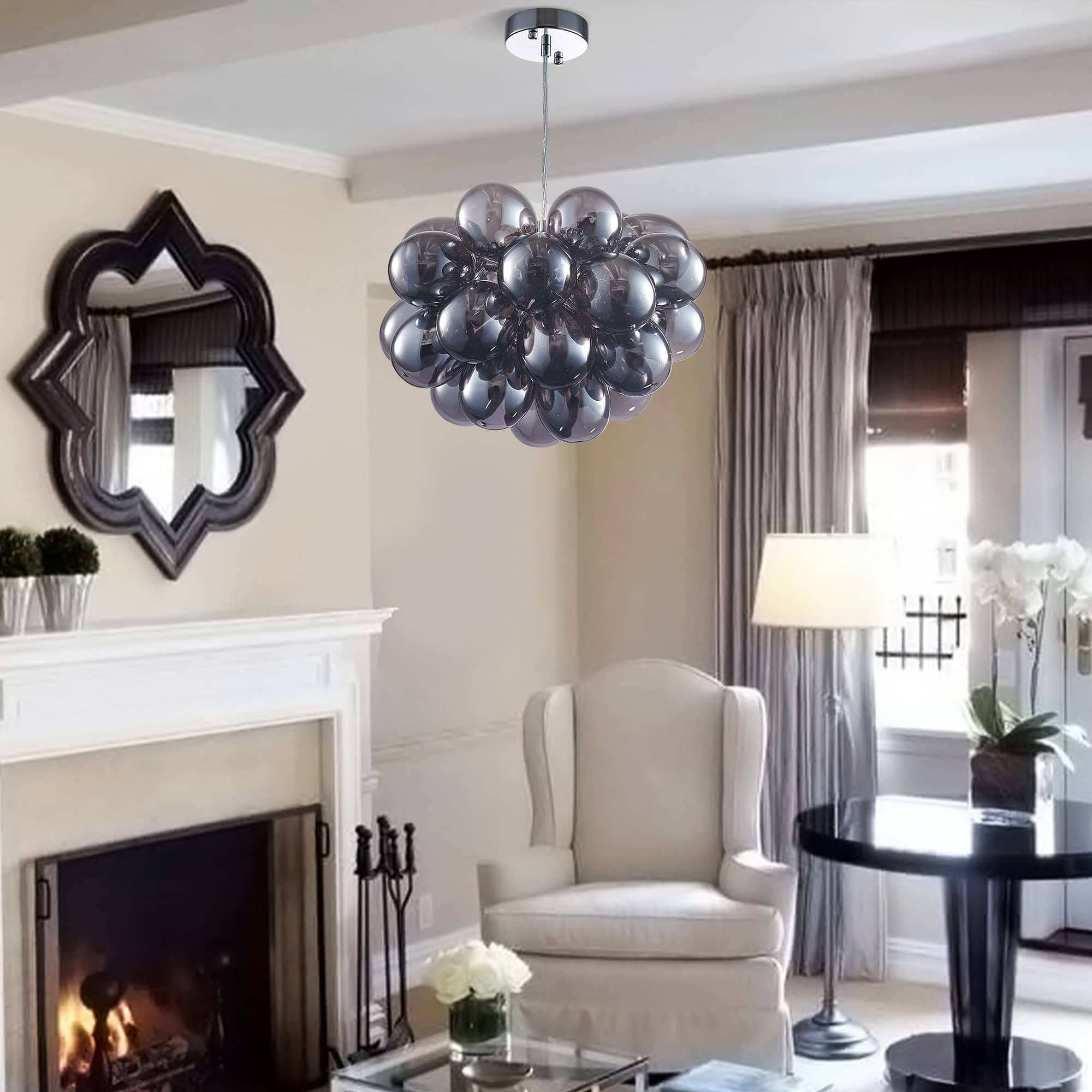 Electroplating Grey/Black Bubbles Ball Chandelier Beypan - BeyPan