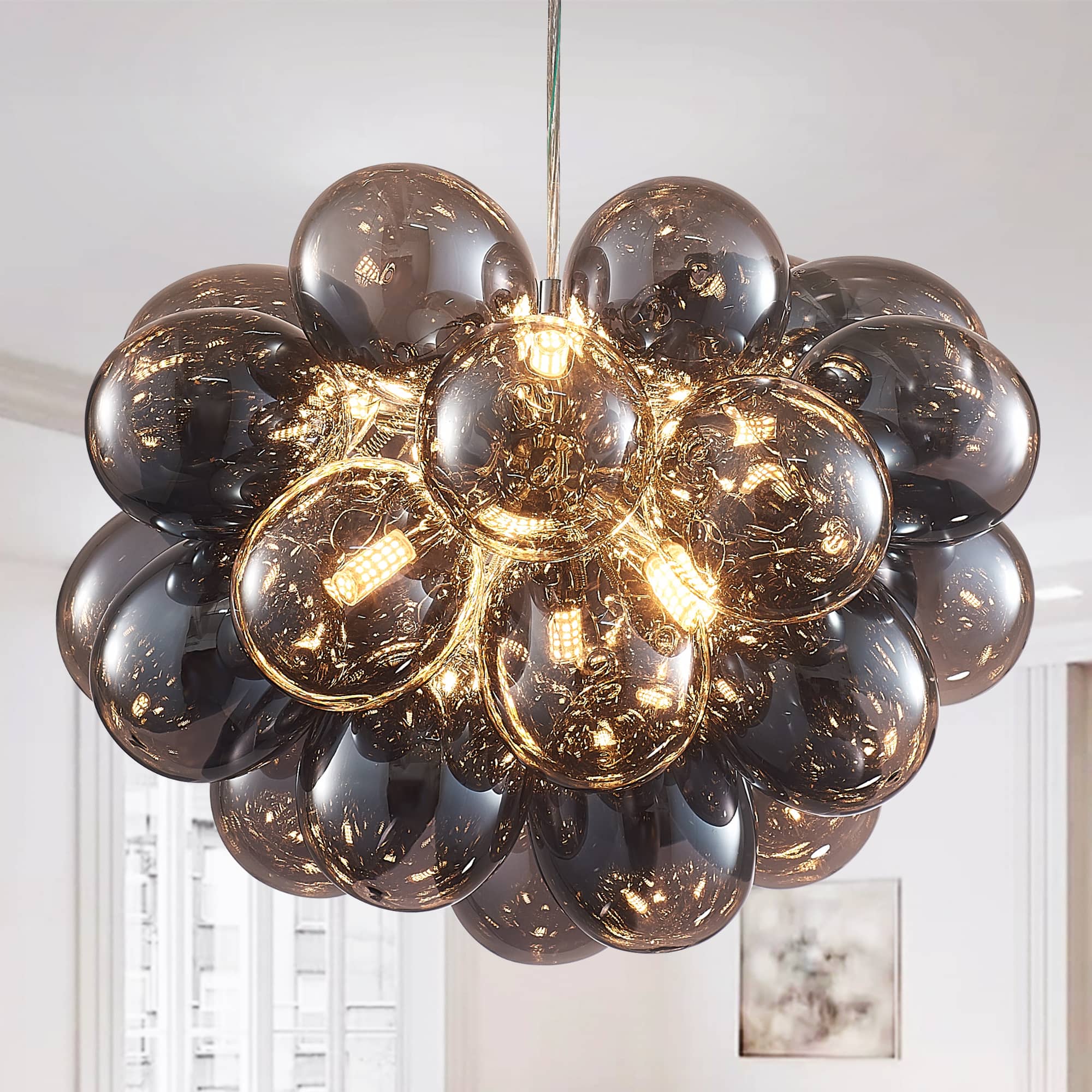 Electroplating Grey/Black Bubbles Ball Chandelier Beypan - BeyPan Hauptbild