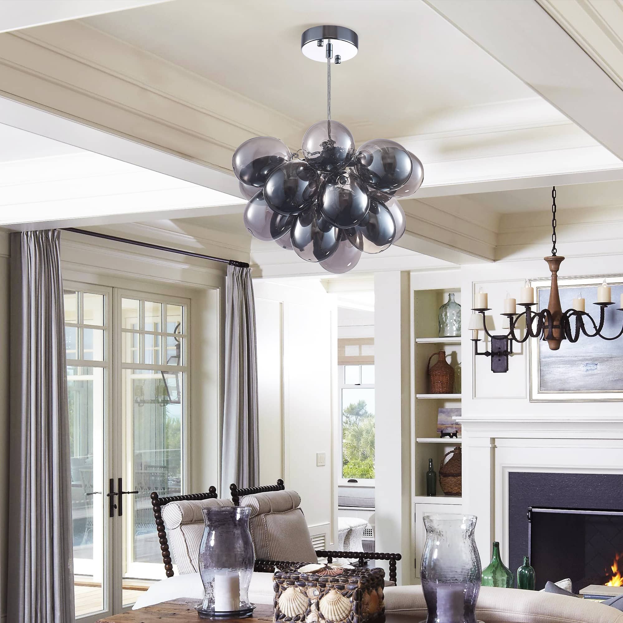 Electroplating Grey/Black Bubbles Ball Chandelier Beypan - BeyPan