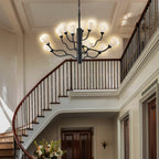 Farmhouse Chandelier Ceramics Magnolia Flower Art Deco - BeyPan