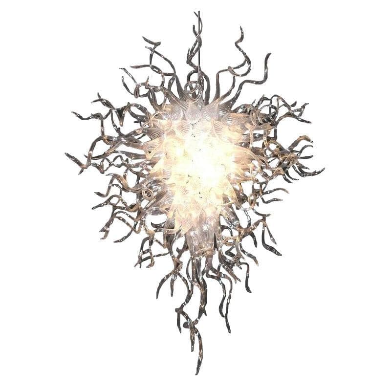 Frost Icicle Artisan Blown Glass Chandelier - Modern Clear Crystal - BeyPan Hauptbild