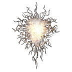 Frost Icicle Artisan Blown Glass Chandelier - Modern Clear Crystal - BeyPan