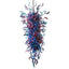 Giant Azure & Royal Amethyst Murano Style Blown Glass Chandelier - BeyPan