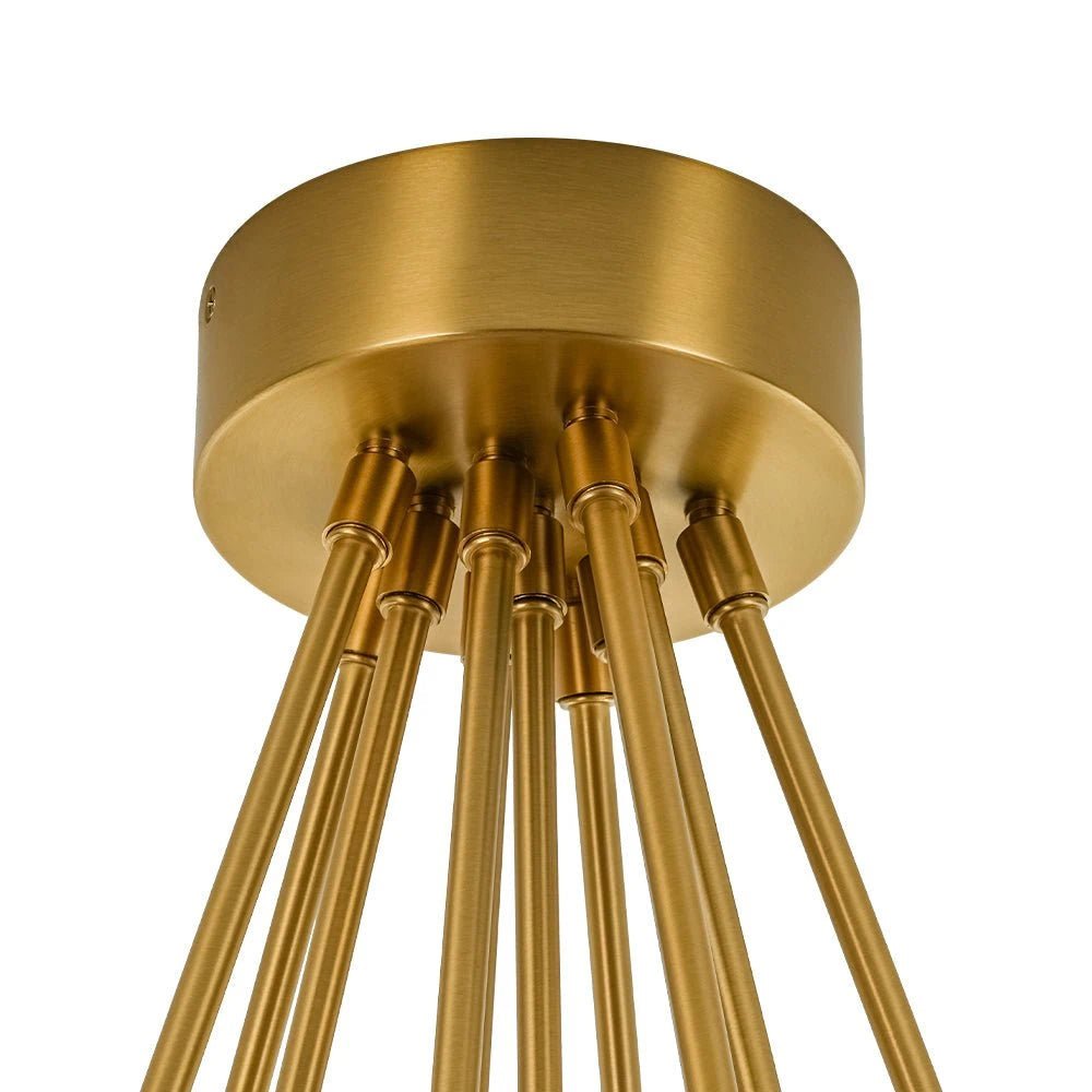 Glam Bouquet Cluster Glass Globe Bubble Chandelier Modern Gold 11-Lights Ceiling Pendant Light Fixture - BeyPan