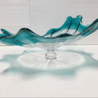 Glass Wall Plates Aqua And Clear Craft Sconce - BeyPan