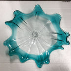 Glass Wall Plates Aqua And Clear Craft Sconce - BeyPan
