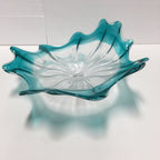 Glass Wall Plates Aqua And Clear Craft Sconce - BeyPan