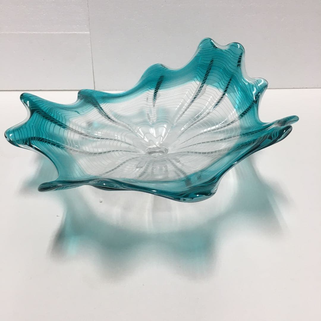 Glass Wall Plates Aqua And Clear Craft Sconce - BeyPan