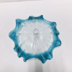 Glass Wall Plates Aqua And Clear Craft Sconce - BeyPan