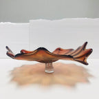 Glass Wall Plates Orange Murano Glass D12inches - BeyPan