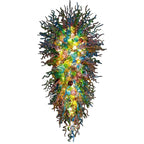Grand Symphony Giant Artisan Glass Chandelier - Extraordinary Hand-Blown Multi-Tier - BeyPan