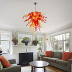 Hand Blown Glass Chandelier - Modern Abstract Art Ceiling Light - BeyPan