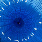 Hand Blown Murano Glass Wall Bowls Blue Color D12inches - BeyPan