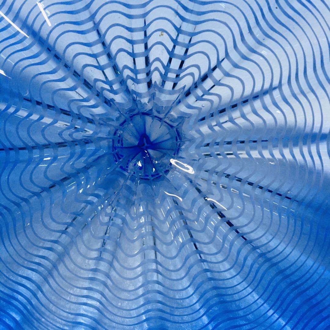 Hand Blown Murano Glass Wall Plates Blue Color D12inches Zweitbild