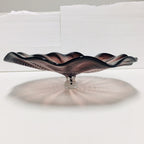 Hand Blown Murano Glass Wall Plates Brown Color D12Inches - BeyPan