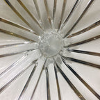 Hand Blown Murano Glass Wall Plates Clear Color D12Inches - BeyPan