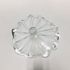Hand Blown Murano Glass Wall Plates Clear Color D12Inches - BeyPan