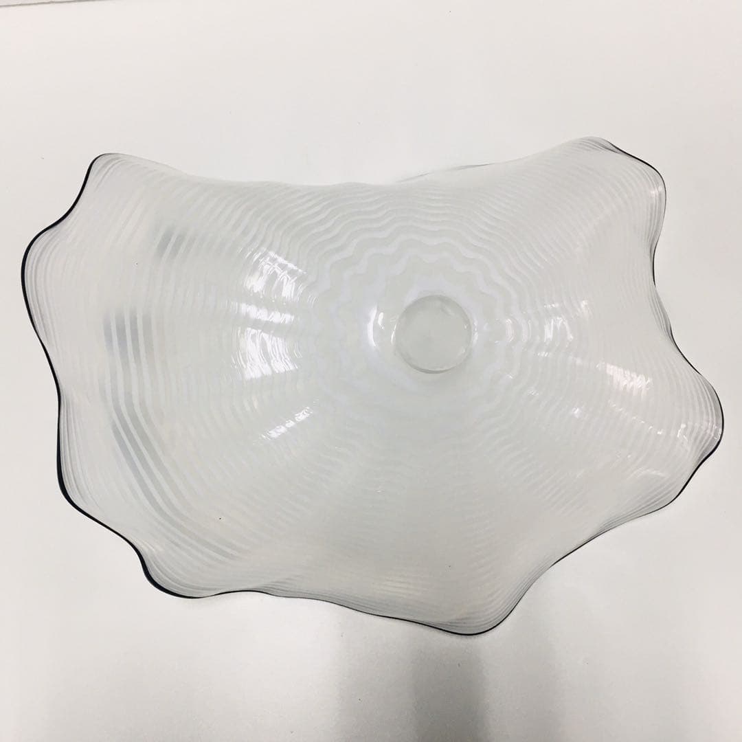 Hand Blown Murano Glass Wall Plates Clear Color D12Inches Zweitbild