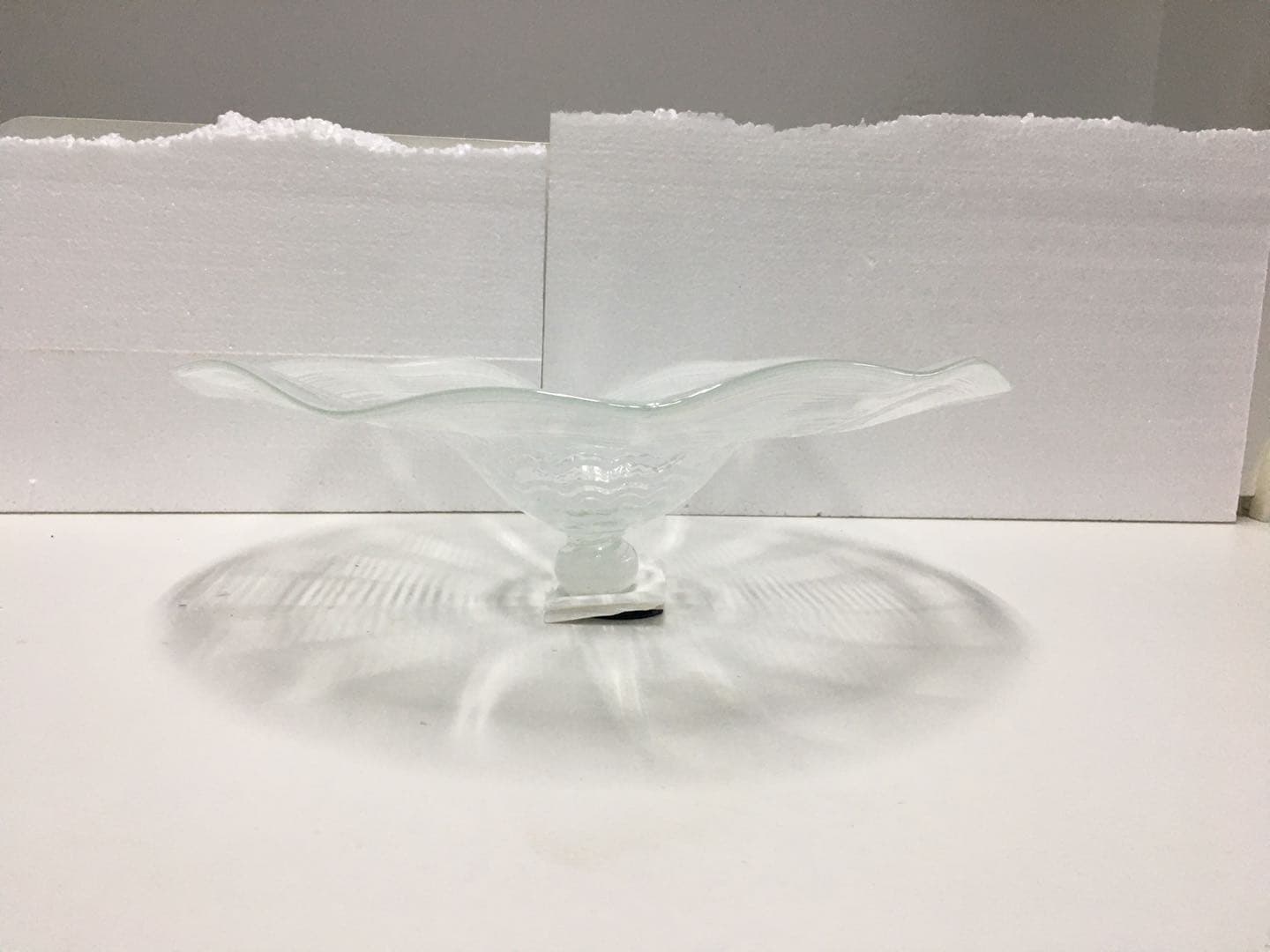 Hand Blown Murano Glass Wall Plates Clear Color D12Inches - BeyPan
