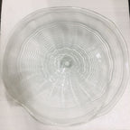 Hand Blown Murano Glass Wall Plates Clear Color D12Inches - BeyPan