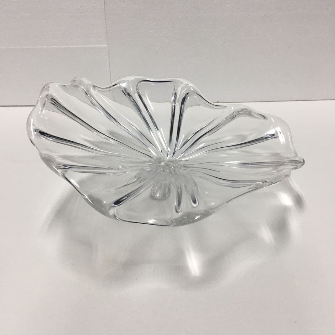Hand Blown Murano Glass Wall Plates Clear Color D12Inches - BeyPan