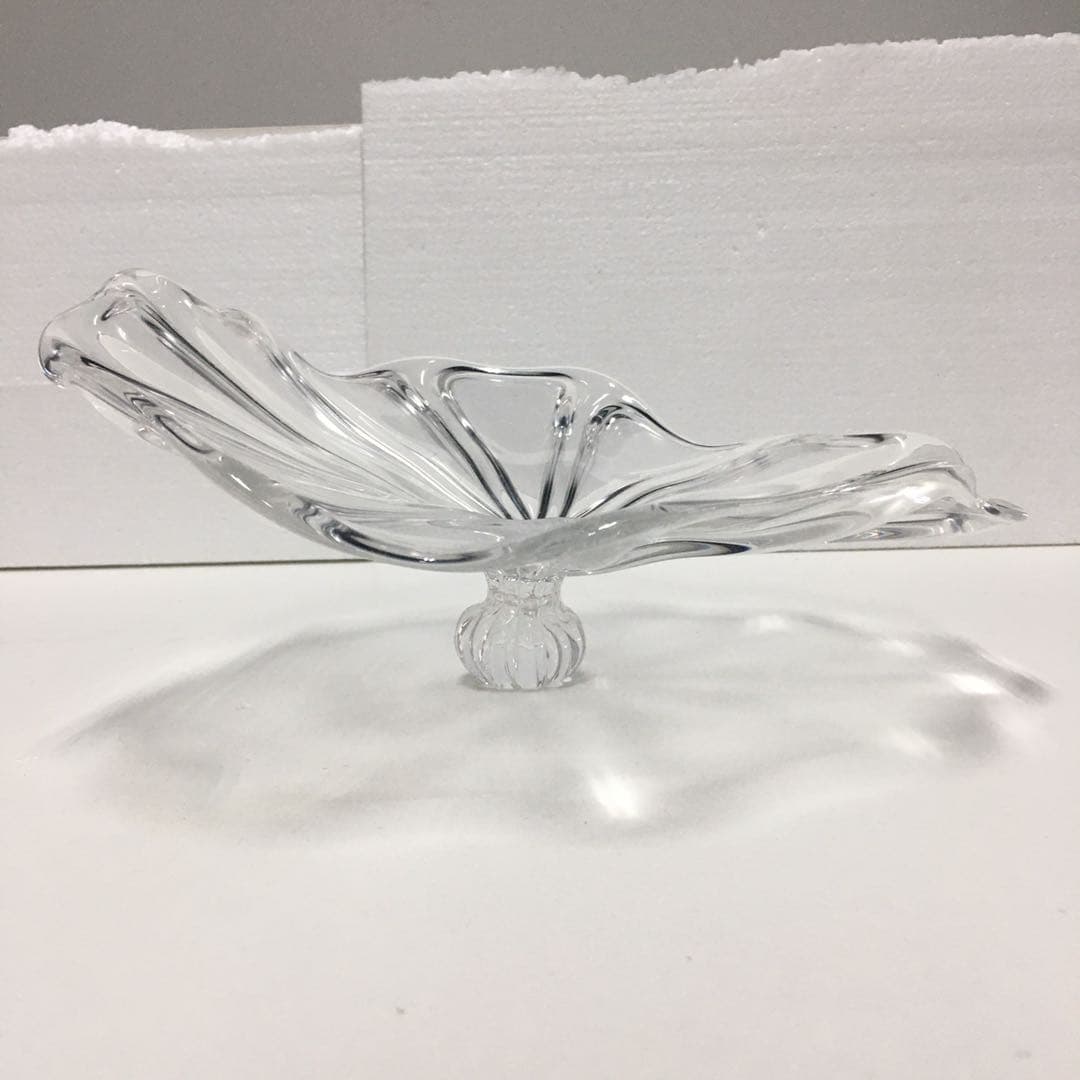 Hand Blown Murano Glass Wall Plates Clear Color D12Inches - BeyPan
