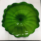 Hand Blown Murano Glass Wall Plates Green Color D12Inches - BeyPan