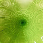 Hand Blown Murano Glass Wall Plates Green Color D12Inches - BeyPan
