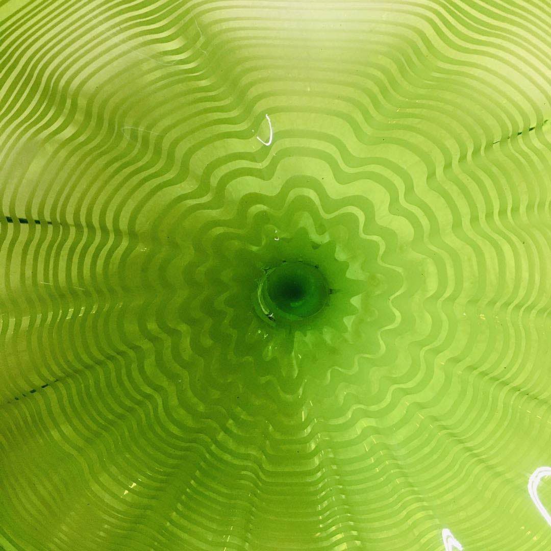 Hand Blown Murano Glass Wall Plates Green Color D12Inches - BeyPan