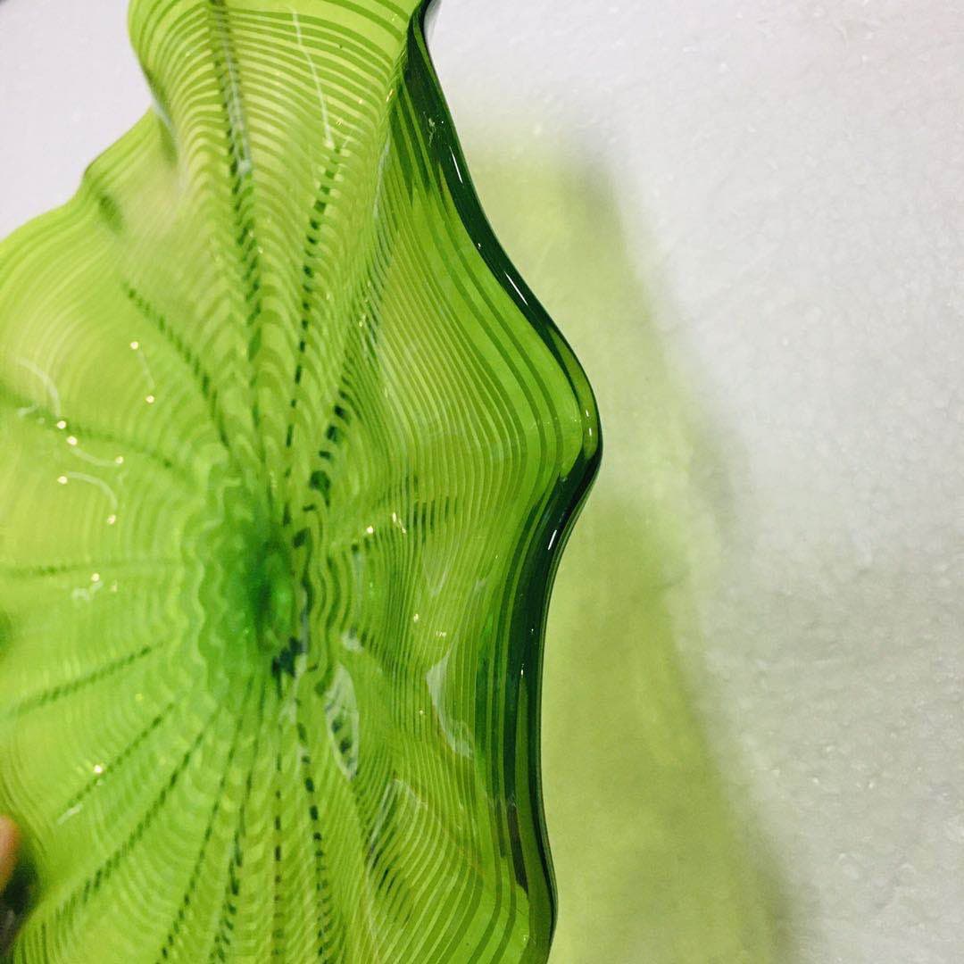 Hand Blown Murano Glass Wall Plates Green Color D12Inches Zweitbild