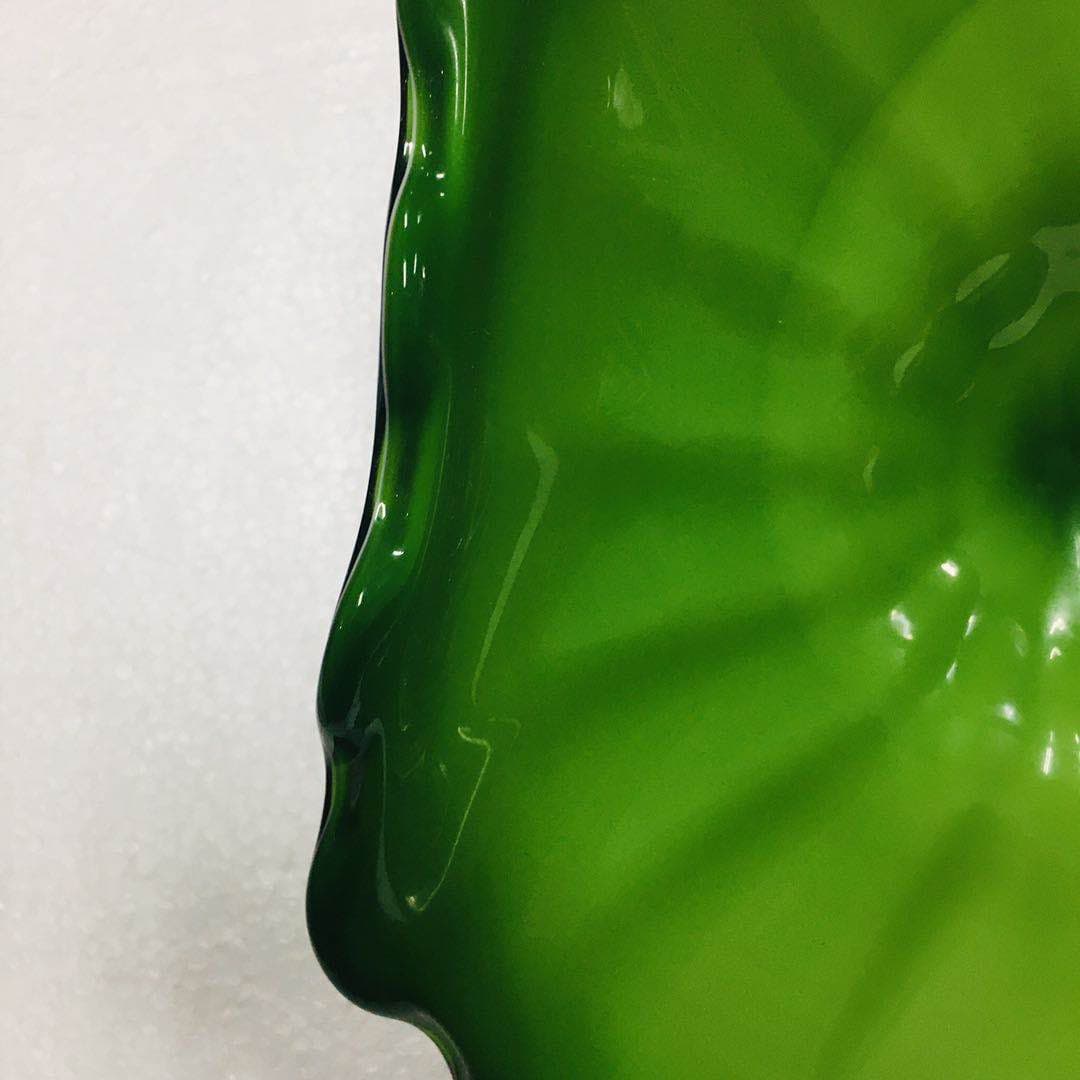 Hand Blown Murano Glass Wall Plates Green Color D12Inches Zweitbild