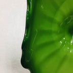 Hand Blown Murano Glass Wall Plates Green Color D12Inches - BeyPan