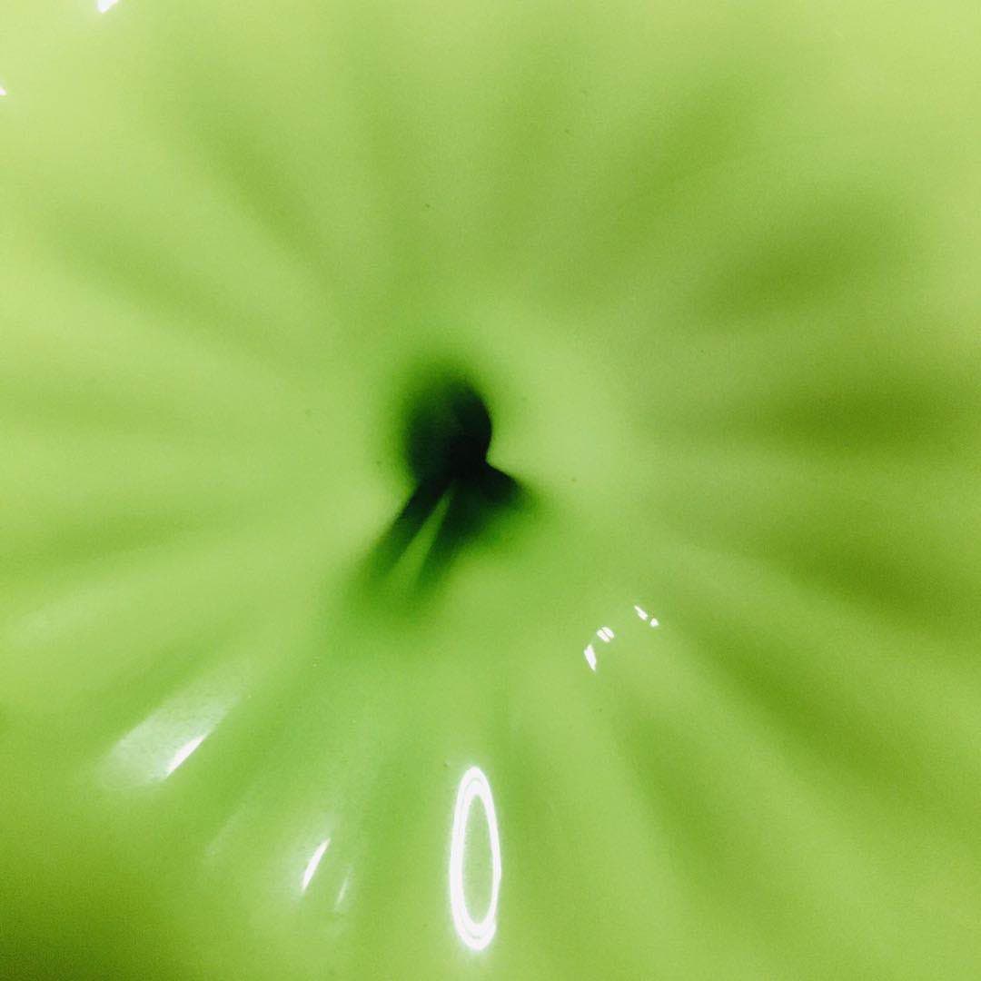 Hand Blown Murano Glass Wall Plates Green With Red Rim D12Inches - BeyPan
