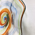 Hand Blown Murano Glass Wall Plates Multi Colors D12Inches - BeyPan