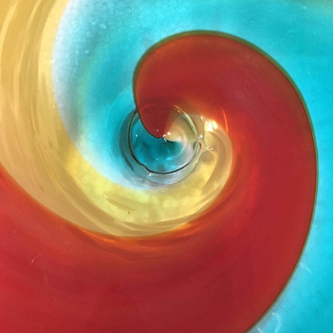 Hand Blown Murano Glass Wall Plates Multi Colors D12Inches Zweitbild