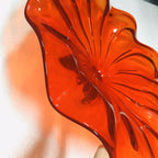 Hand Blown Murano Glass Wall Plates Red Color D12Inches - BeyPan