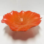 Hand Blown Murano Glass Wall Plates Red Color D12Inches - BeyPan