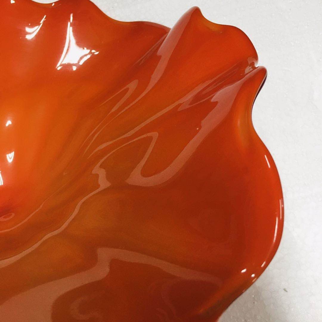 Hand Blown Murano Glass Wall Plates Red Color D12Inches Zweitbild